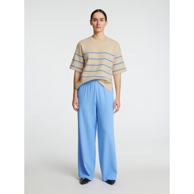 Selected Femme slfliva 2/4 knit o-neck noos 16092337 cornflower blue 06712.198.0241 large