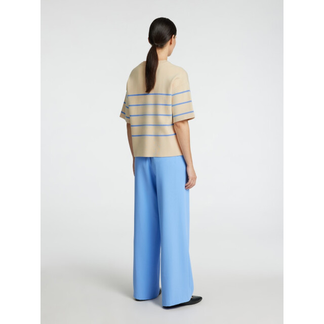 Selected Femme slfliva 2/4 knit o-neck noos 16092337 cornflower blue 06712.198.0241 large
