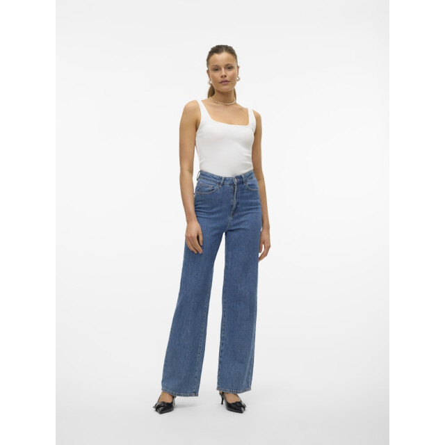 Vero Moda vmchloe sl short square top ga jrs 10306895 cloud dancer 06010.112.0067 large