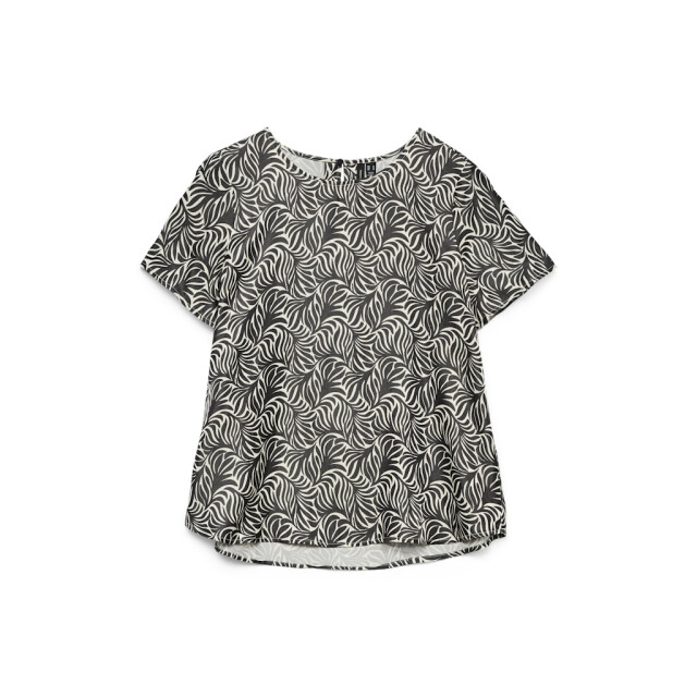 Vero Moda vmvina ss o-neck top wvn ga 10336804 black graphic 06613.198.0026 large