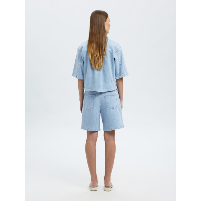 Selected Femme slfanya-gry hw denim shorts 16099248 light blue denim 06901.210.0002 large