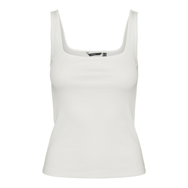 Vero Moda vmchloe sl short square top ga jrs 10306895 cloud dancer 06010.112.0067 large