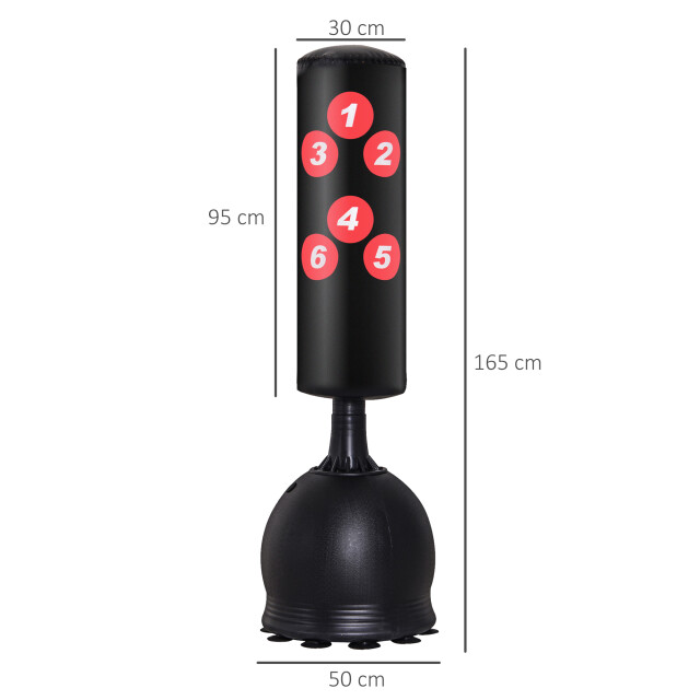 4goodz Homcom staande bokszak met hitzones met zuignappen 3205198 large