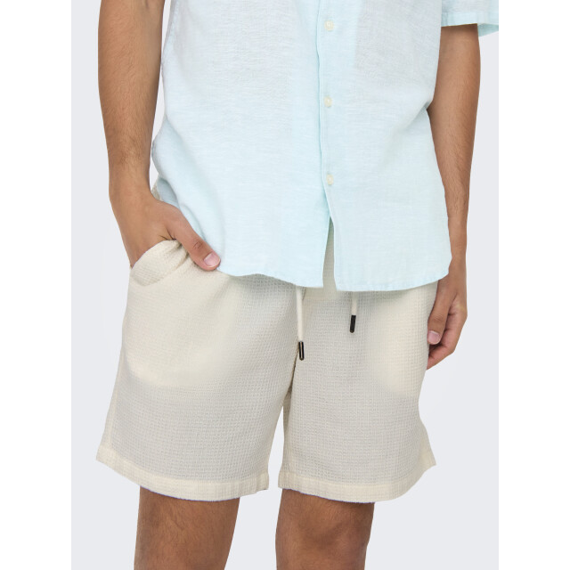 Only & Sons Onsbertil waffle shorts 22032055 large