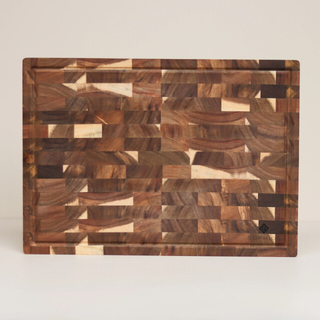 Sophior Snijplank van acacia hout kopshout groot 3201960 large