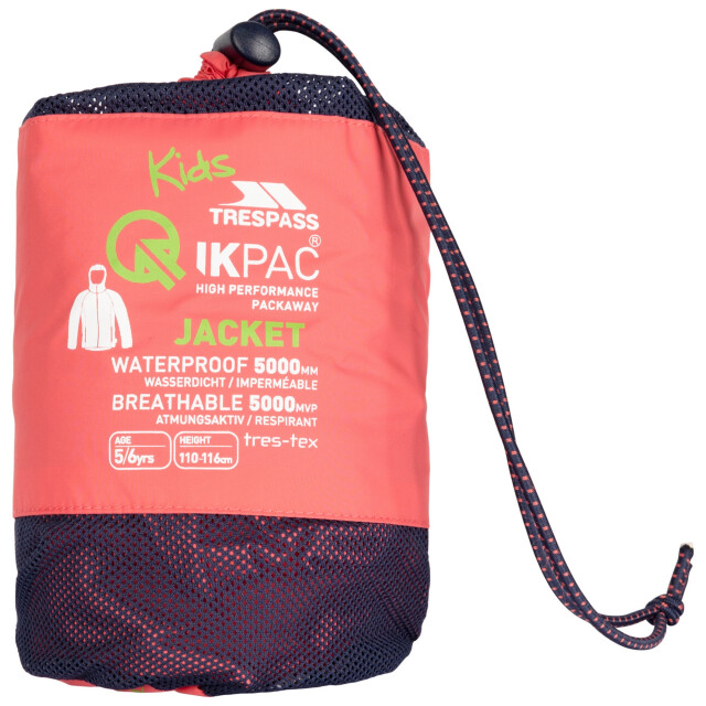 Trespass Kinder/kinder qikpac packaway jas UTTP7049_peachblush large