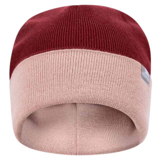 Trespass Montana gebreide omkeerbare muts voor volwassenen UTTP6103_darkcherry large