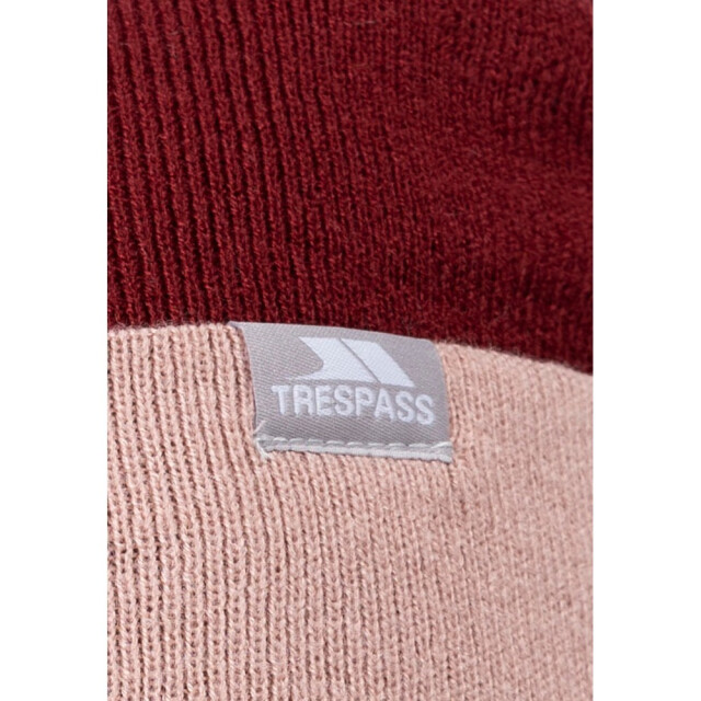 Trespass Montana gebreide omkeerbare muts voor volwassenen UTTP6103_darkcherry large