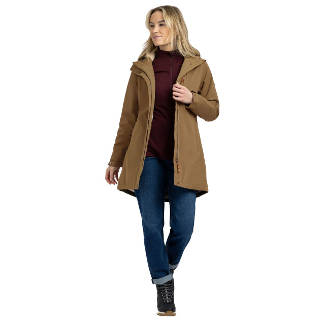 Trespass Dames risha tp50 fleece gevoerde waterdichte jas UTTP6979_darkolive large