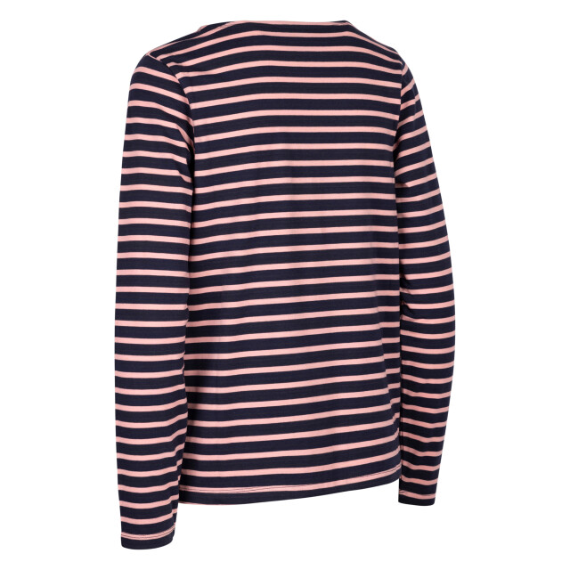 Trespass Dames karen yarn dyed stripe overhemd UTTP6059_pinkshell large