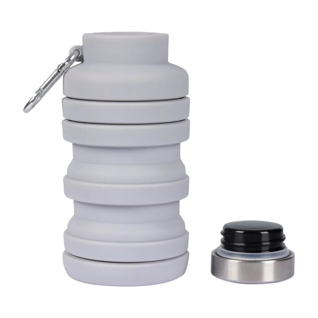 Trespass Vavo opvouwbare silicone waterfles UTTP6157_platinum large