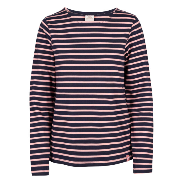 Trespass Dames karen yarn dyed stripe overhemd UTTP6059_pinkshell large