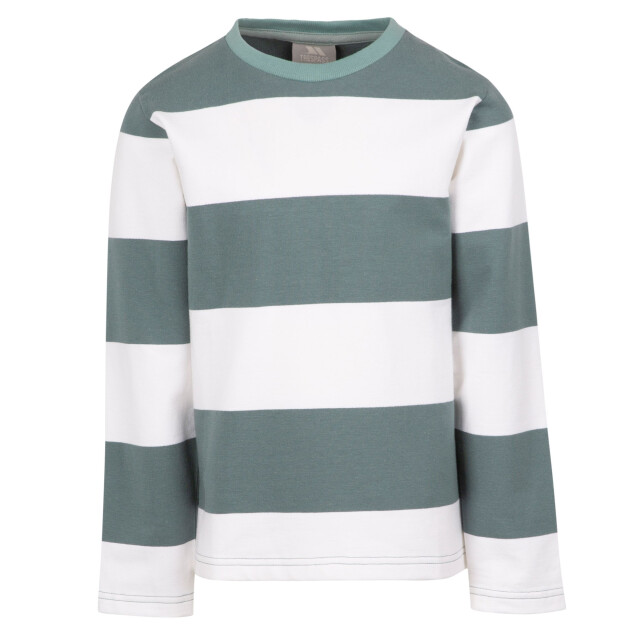 Trespass Jongens ferry gestreept t-shirt met lange mouwen UTTP5965_sprucegreen large