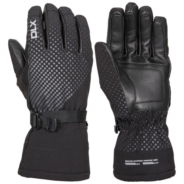 Trespass Unisex volwassen alazzo dlx leren skihandschoenen UTTP5160_black large