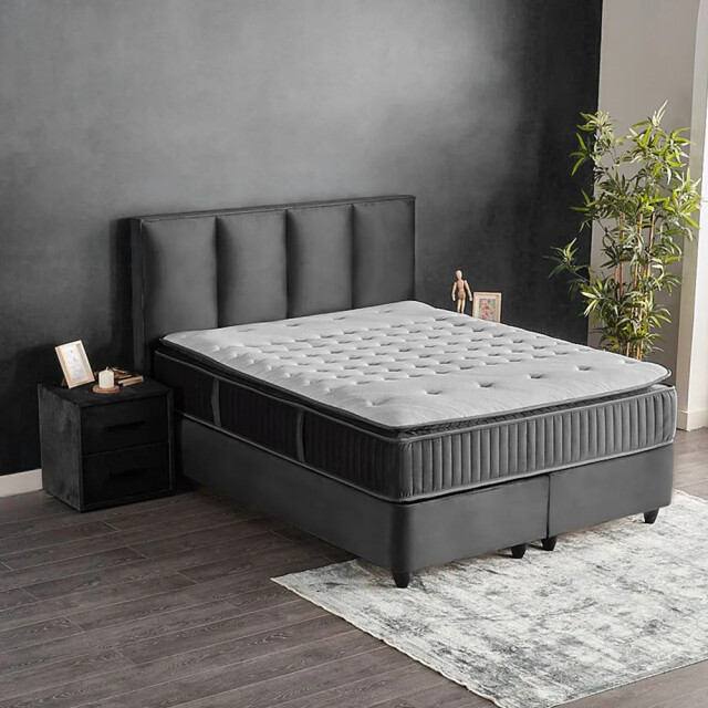 Beddenscout24 Boxspring bed met opbergruimte 140x200 cm - opbergbed nora inclusief 3199545 large