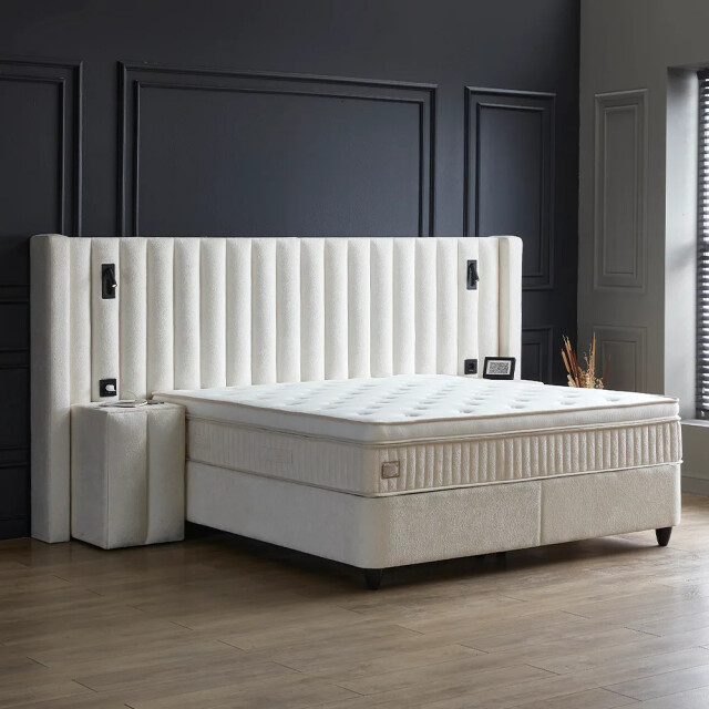 Beddenscout24 Boxspring bed met opbergruimte 160x200 cm - sheraton inclusief 32 cm 3199345 large