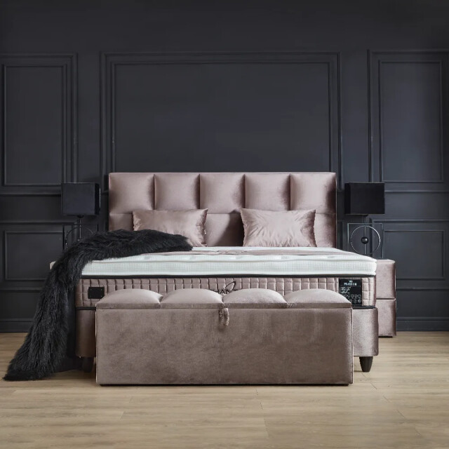 Beddenscout24 Boxspring bed met opbergruimte 180x200 cm - opbergbed phantom 3199562 large