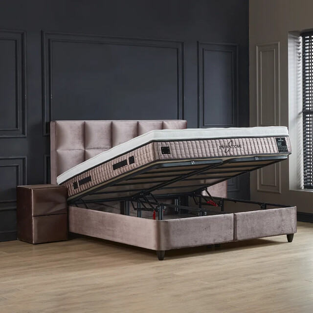 Beddenscout24 Boxspring bed met opbergruimte 180x200 cm - opbergbed phantom 3199562 large