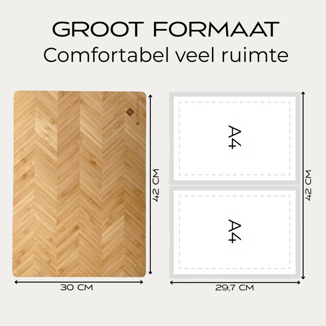 Sophior Snijplankenset van bamboe hout 3201970 large