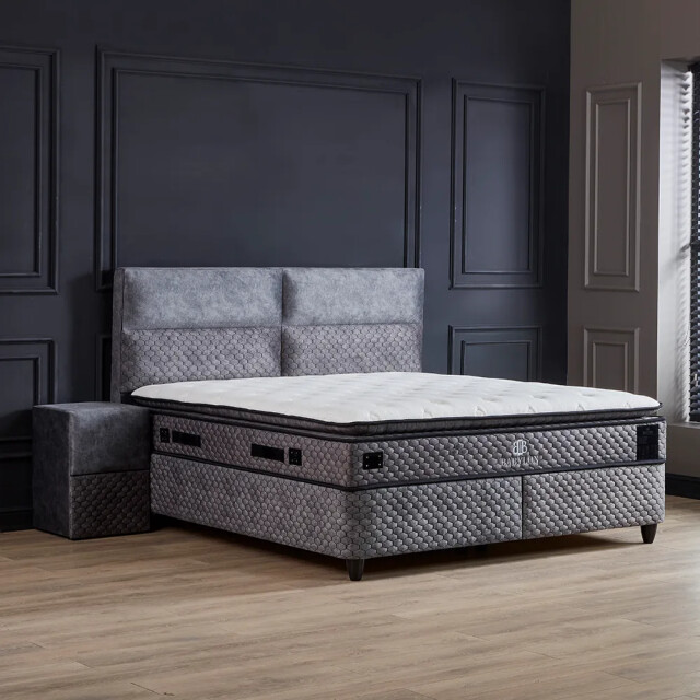 Beddenscout24 Boxspring bed met opbergruimte 140x200 cm - babylon inclusief 30 cm 3199401 large