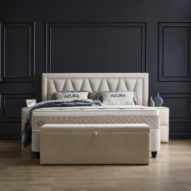 Beddenscout24 Boxspring bed met opbergruimte 180x200 cm - opbergbed azura inclusief 3199337 large