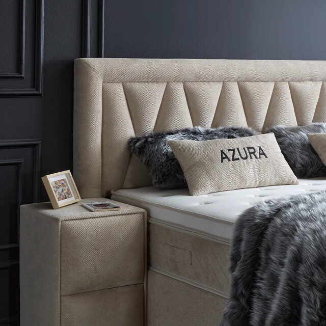 Beddenscout24 Boxspring bed met opbergruimte 180x200 cm - opbergbed azura inclusief 3199337 large