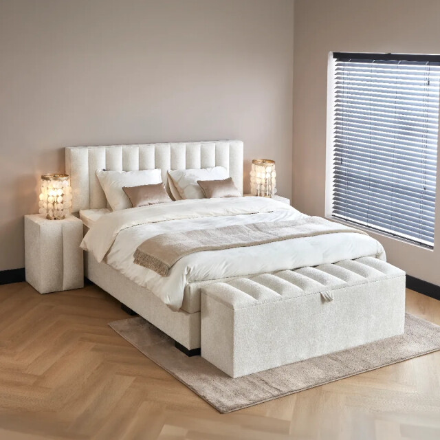 Beddenscout24 Boxspringbed amalia 140x200cm inclusief cm matras en topper 3199395 large