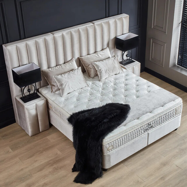 Beddenscout24 Boxspring bed met opbergruimte 180x200 cm - oscar inclusief 30 cm 3211787 large
