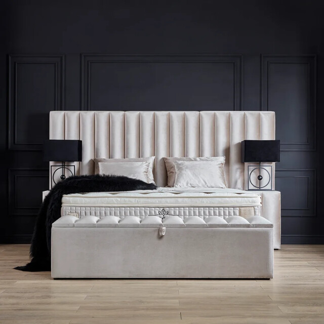 Beddenscout24 Boxspring bed met opbergruimte 180x200 cm - oscar inclusief 30 cm 3211787 large