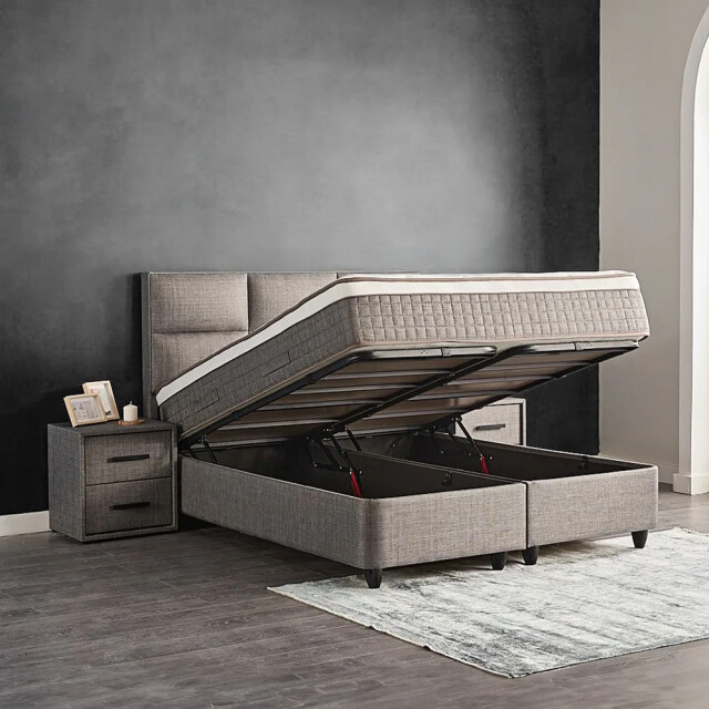 Beddenscout24 Boxspring bed met opbergruimte 140x200 cm - opbergbed zelda 3199554 large