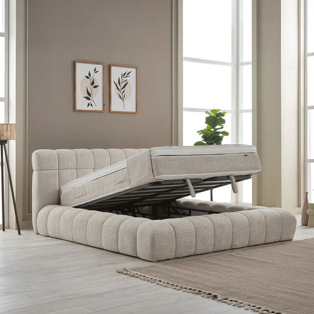 Beddenscout24 Boxspring met opbergruimte raina 160x200 cm inclusief 30 cm matras en 3199333 large