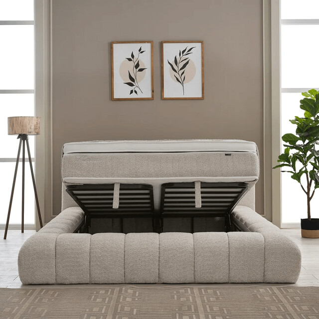 Beddenscout24 Boxspring met opbergruimte raina 160x200 cm inclusief 30 cm matras en 3199333 large