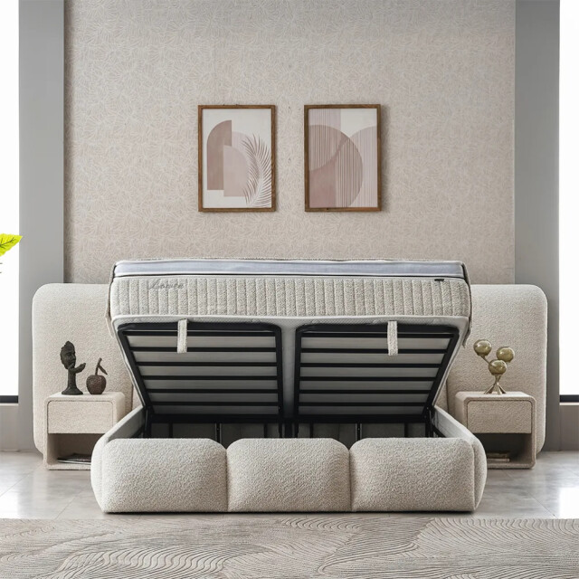 Beddenscout24 Boxspring met opbergruimte lowen 140x200 cm inclusief 30 cm matras en 3199331 large