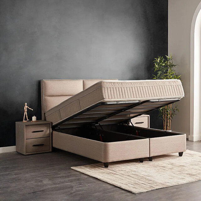 Beddenscout24 Boxspring bed met opbergruimte 160x200 cm - opbergbed senna 3199550 large