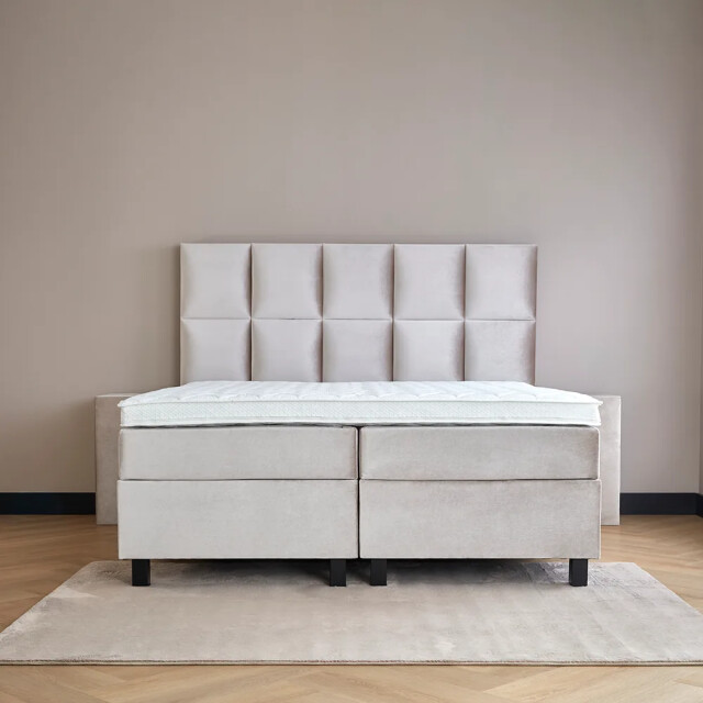 Beddenscout24 Boxspringbed 180x210 cm velvet alexia inclusief cm matras en 3199386 large