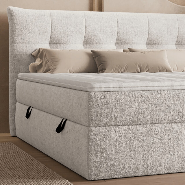 Beddenscout24 Boxspring met opbergruimte claudio 140x200 cm inclusief 22 cm cm matras en 3199336 large