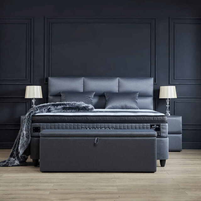 Beddenscout24 Boxspring bed met opbergruimte 140x200 cm - opbergbed hamilton 3199561 large