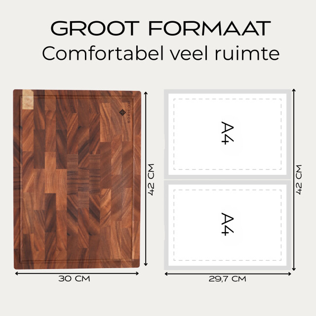 Sophior Snijplankenset van walnoot hout 3201969 large