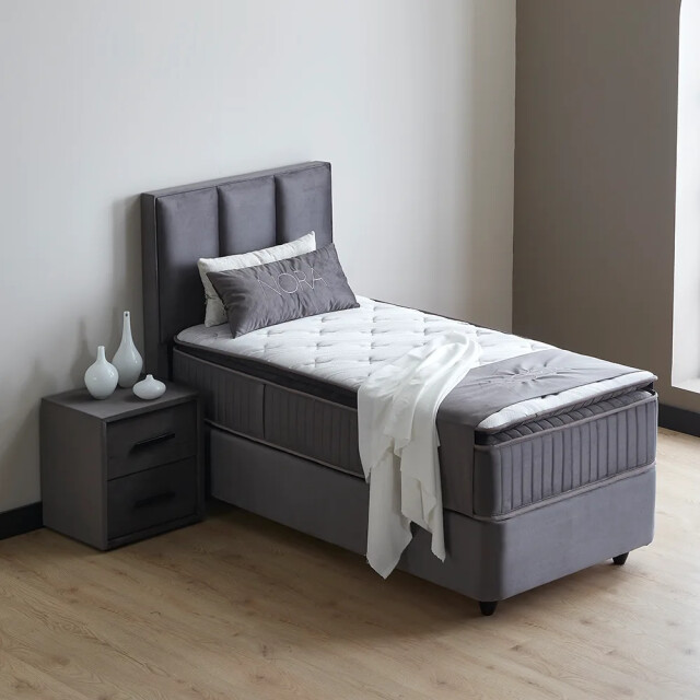 Beddenscout24 Boxspring bed met opbergruimte 90x200 cm - opbergbed nora inclusief 28 3199382 large