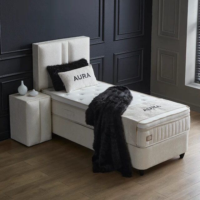 Beddenscout24 Boxspring bed met opbergruimte 120x200 cm beige opbergbed aura inclusief 3205471 large