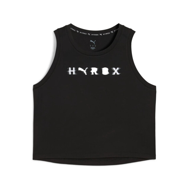 Puma w x hyrox cloudspun thermoadapt crop tank training t-shirt korte mouw dames - 069992_990-L large