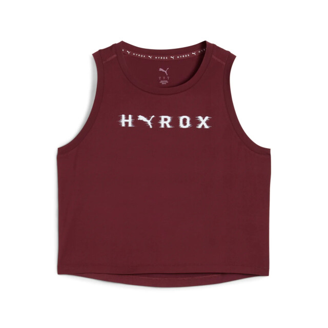Puma w x hyrox cloudspun thermoadapt crop tank training t-shirt korte mouw dames - 069999_600-L large