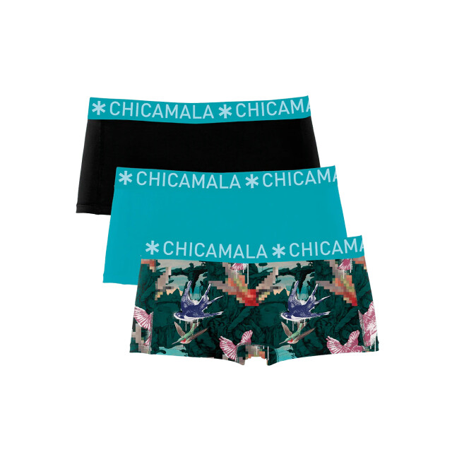 Muchachomalo Dames 3-pack boxershorts U-PIXELBIRD1215-03 large