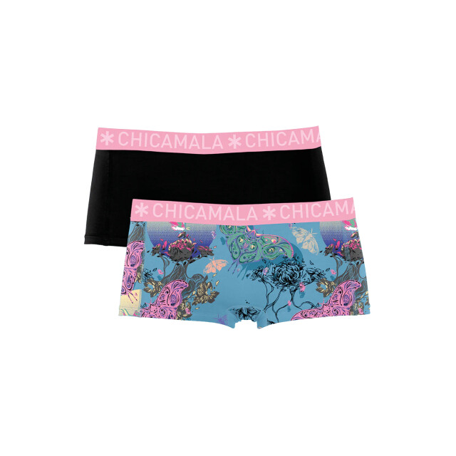 Muchachomalo Dames 2-pack boxershorts U-MOTH1215-02 large