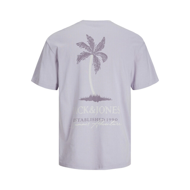 Jack & Jones Heren t-shirt jjsummer ronde hals 12269372-Languid Lavender large