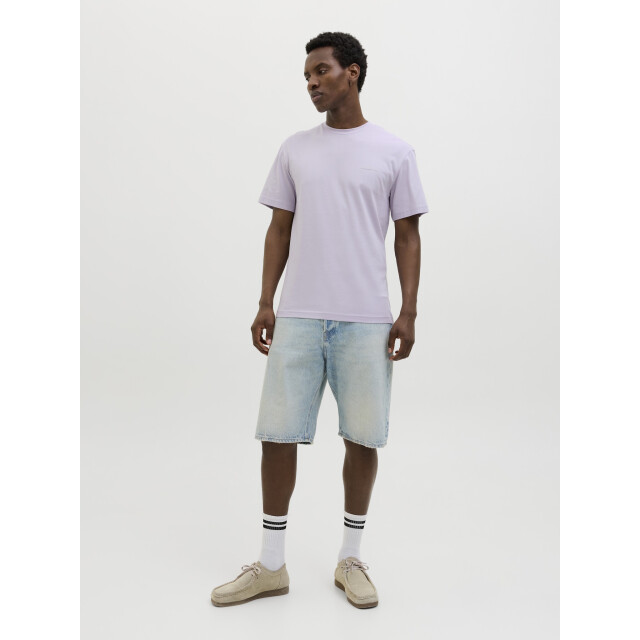 Jack & Jones Heren t-shirt jjsummer ronde hals 12269372-Languid Lavender large
