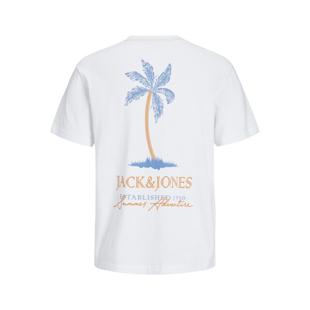 Jack & Jones Heren t-shirt jjsummer ronde hals 12269372-White large