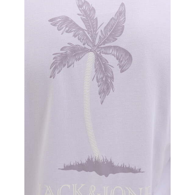 Jack & Jones Heren t-shirt jjsummer ronde hals 12269372-Languid Lavender large