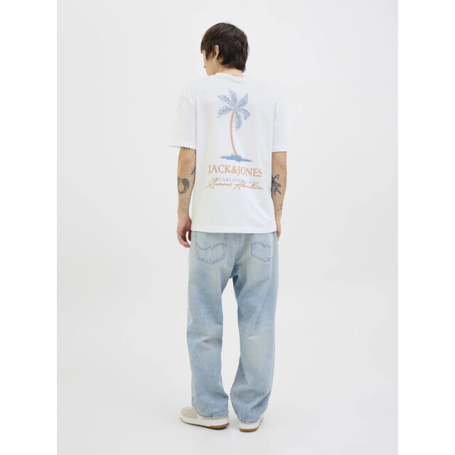 Jack & Jones Heren t-shirt jjsummer ronde hals 12269372-White large