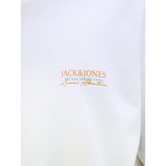 Jack & Jones Heren t-shirt jjsummer ronde hals 12269372-White large